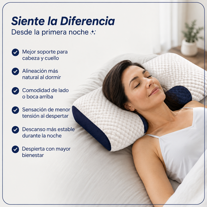 CerviRest™ | Almohada Cervical Ergonómica